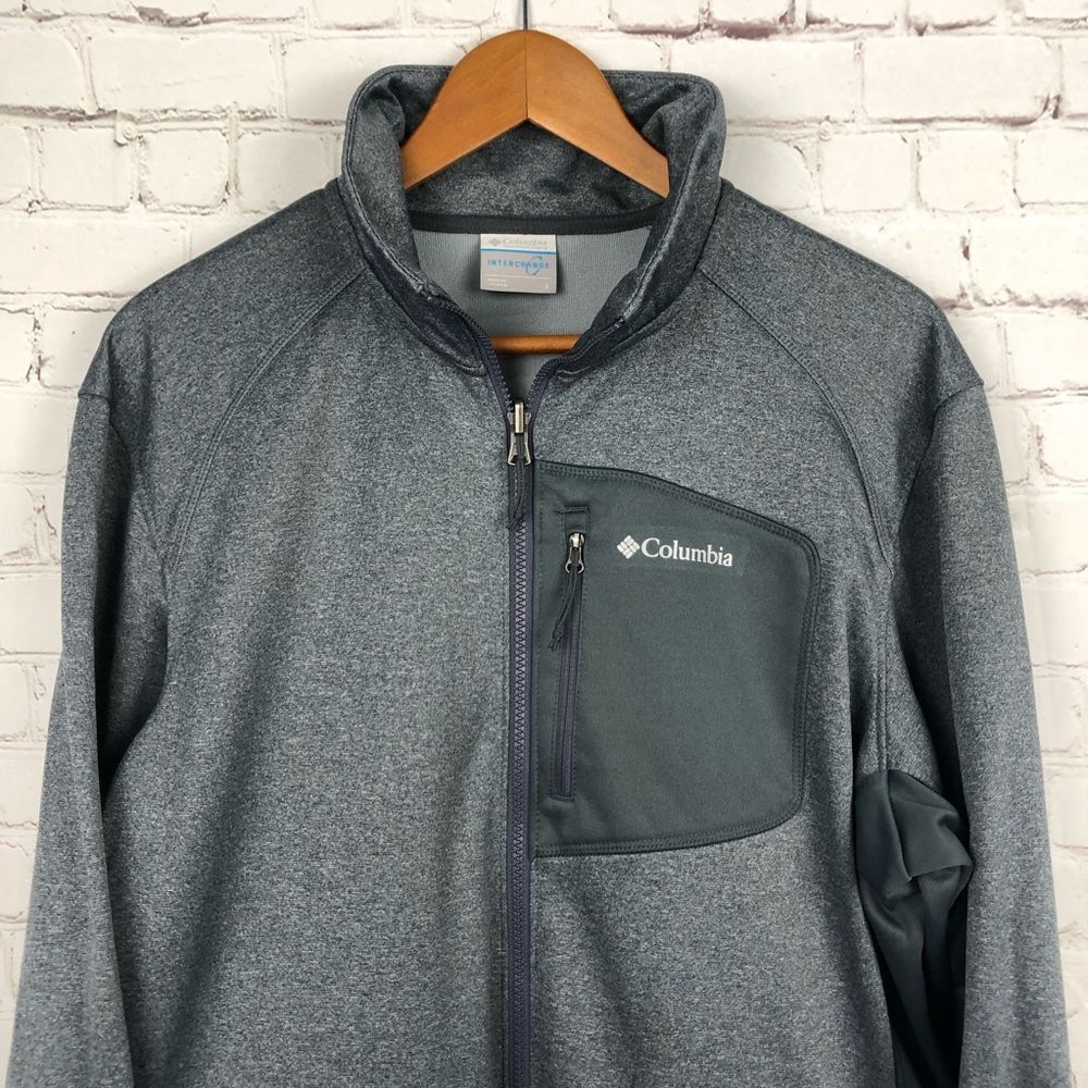 Columbia Interchange Gray Jacket Men's Sz Large